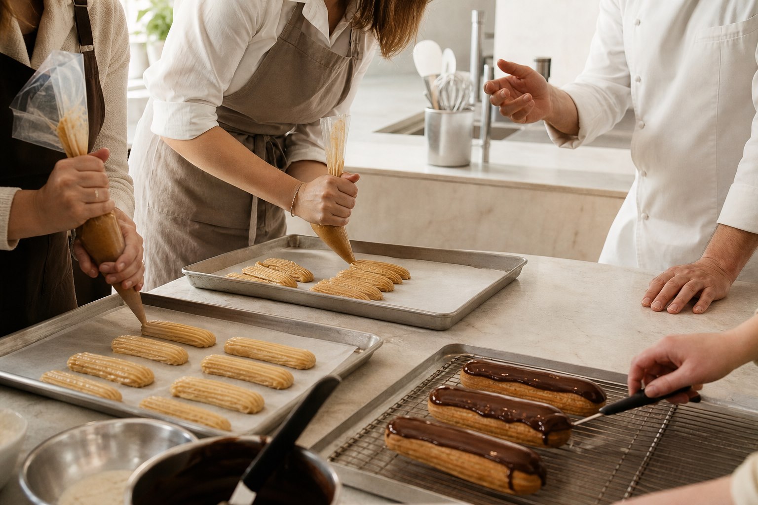 Eclairs: od cesta po polevu